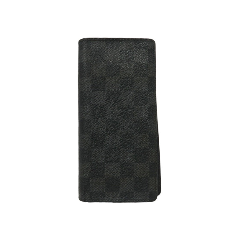 LOUIS VUITTON Portefeuille Plaza Damier Graphite Long Wallet Black PVC