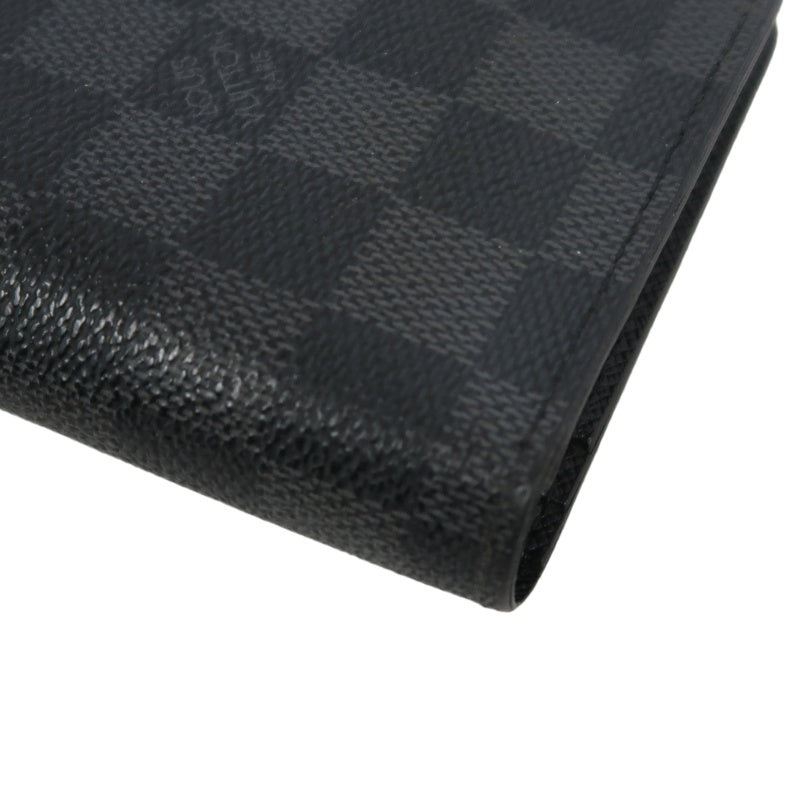 LOUIS VUITTON Portefeuille Plaza Damier Graphite Long Wallet Black PVC