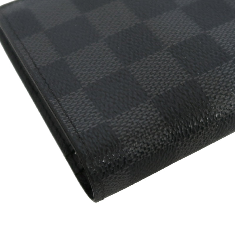 LOUIS VUITTON Portefeuille Plaza Damier Graphite Long Wallet Black PVC