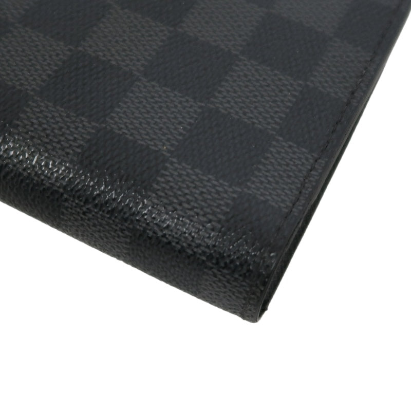 LOUIS VUITTON Portefeuille Plaza Damier Graphite Long Wallet Black PVC