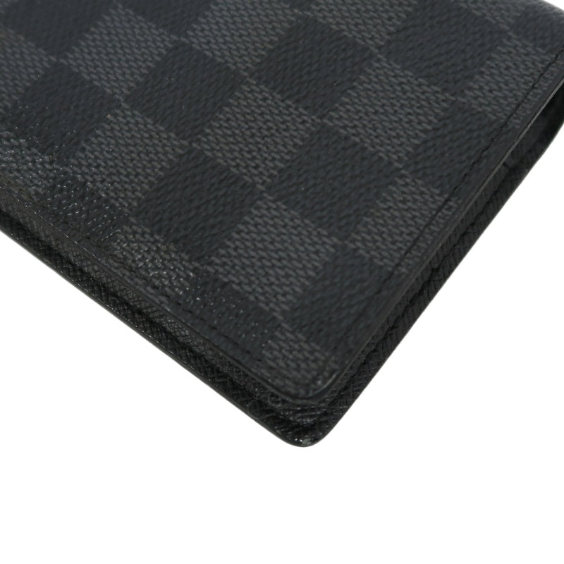 LOUIS VUITTON Portefeuille Plaza Damier Graphite Long Wallet Black PVC