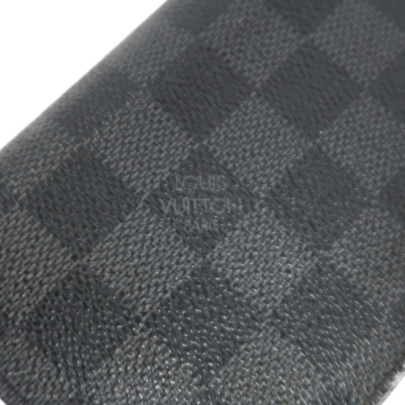 LOUIS VUITTON Portefeuille Plaza Damier Graphite Long Wallet Black PVC