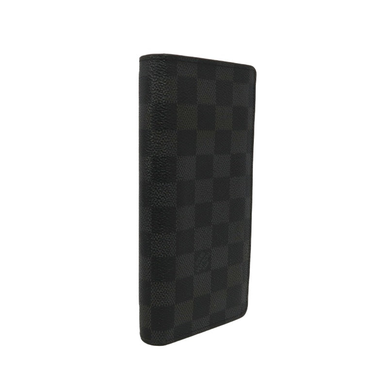 LOUIS VUITTON Portefeuille Plaza Damier Graphite Long Wallet Black PVC