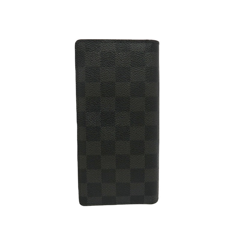 LOUIS VUITTON Portefeuille Plaza Damier Graphite Long Wallet Black PVC