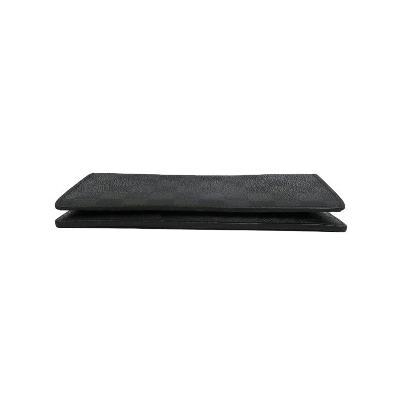 LOUIS VUITTON Portefeuille Plaza Damier Graphite Long Wallet Black PVC