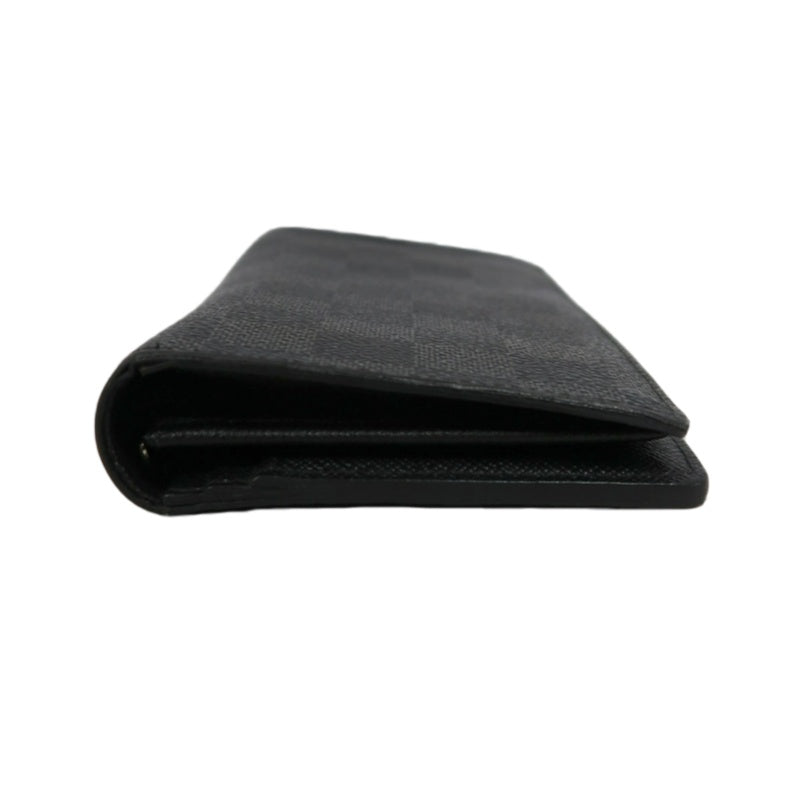 LOUIS VUITTON Portefeuille Plaza Damier Graphite Long Wallet Black PVC