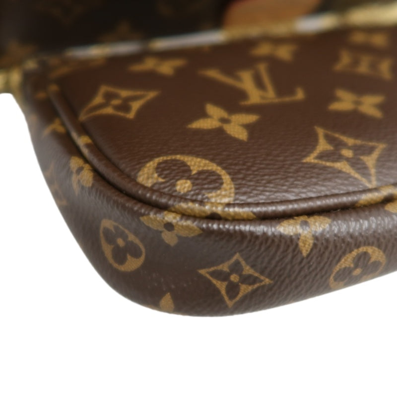 LOUIS VUITTON Multi Pochette Accessoires Monogram Shoulder Bag Brown PVC