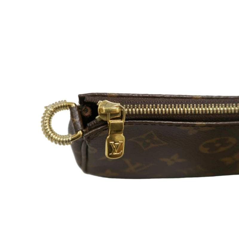 LOUIS VUITTON Multi Pochette Accessoires Monogram Shoulder Bag Brown PVC
