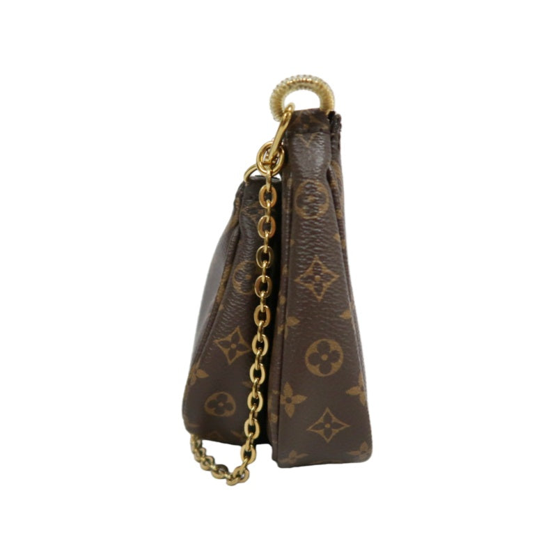 LOUIS VUITTON Multi Pochette Accessoires Monogram Shoulder Bag Brown PVC