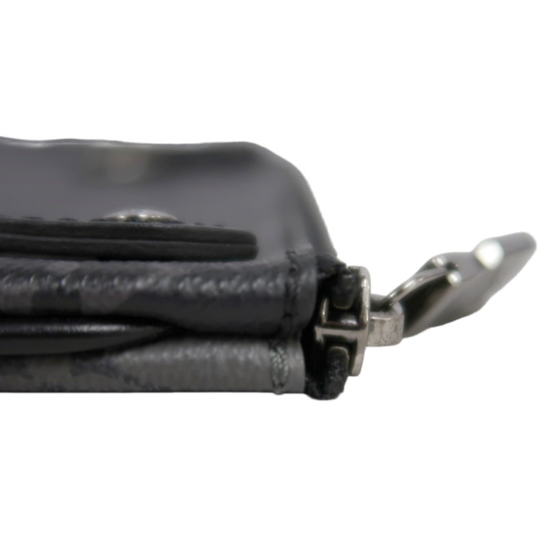 LOUIS VUITTON Trio Messenger Monogram Eclipse Shoulder Bag Black PVC With Pouch