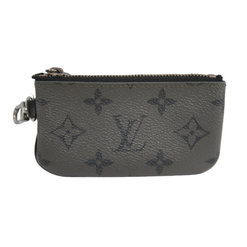 LOUIS VUITTON Trio Messenger Monogram Eclipse Shoulder Bag Black PVC With Pouch