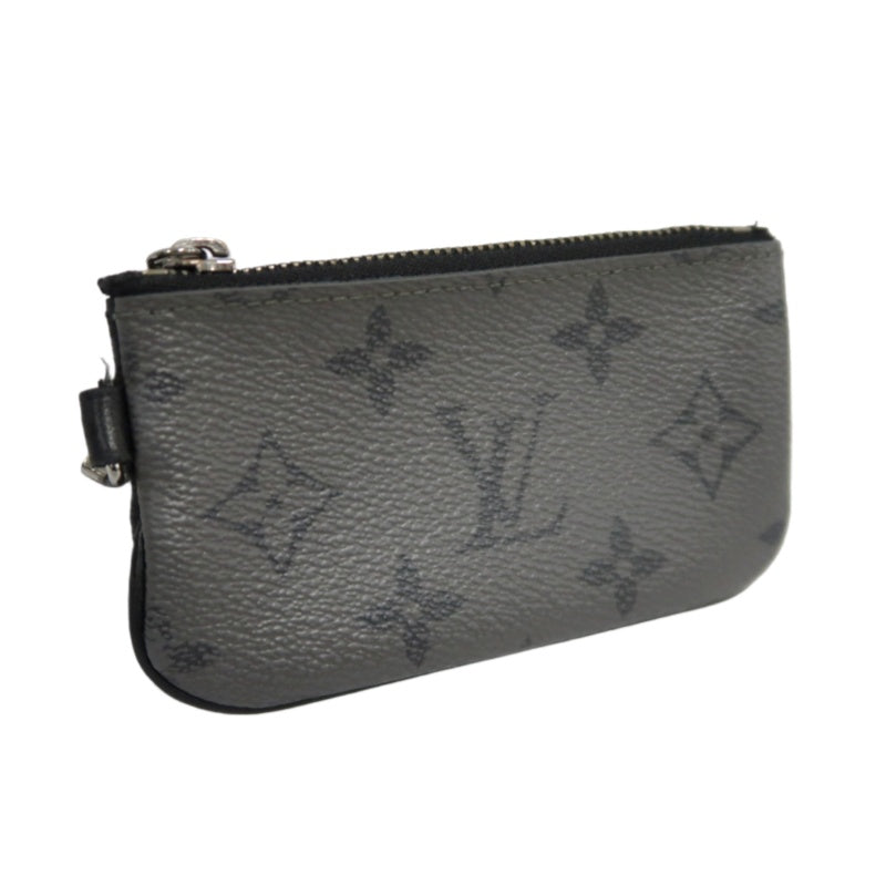 LOUIS VUITTON Trio Messenger Monogram Eclipse Shoulder Bag Black PVC With Pouch