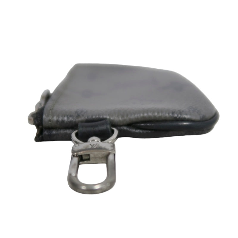 LOUIS VUITTON Trio Messenger Monogram Eclipse Shoulder Bag Black PVC With Pouch