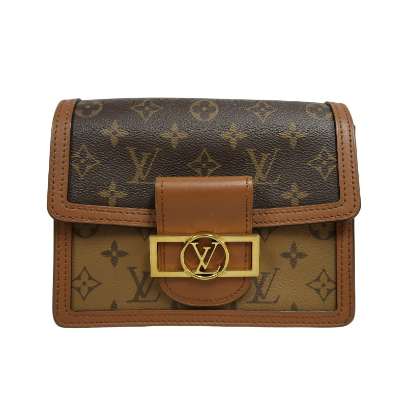 LOUIS VUITTON Dauphine Monogram Reverse Shoulder Bag Brown PVC
