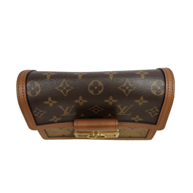 LOUIS VUITTON Dauphine Monogram Reverse Shoulder Bag Brown PVC