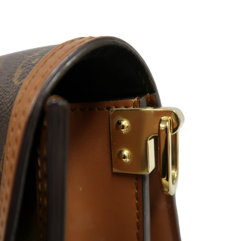 LOUIS VUITTON Dauphine Monogram Reverse Shoulder Bag Brown PVC