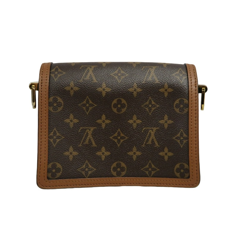 LOUIS VUITTON Dauphine Monogram Reverse Shoulder Bag Brown PVC