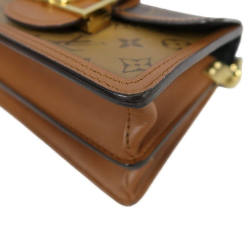 LOUIS VUITTON Dauphine Monogram Reverse Shoulder Bag Brown PVC