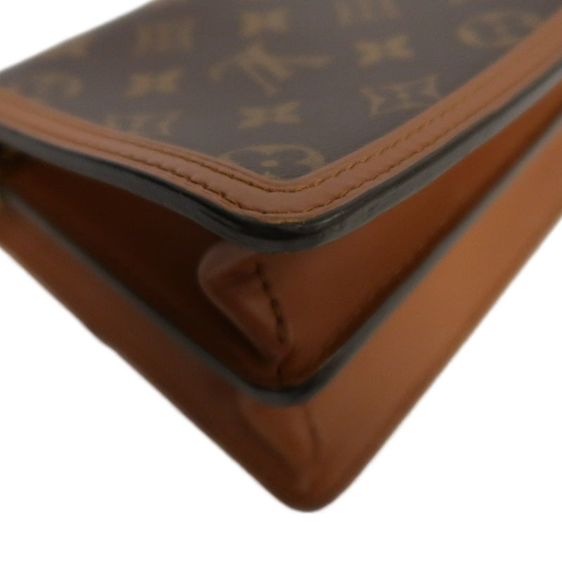 LOUIS VUITTON Dauphine Monogram Reverse Shoulder Bag Brown PVC