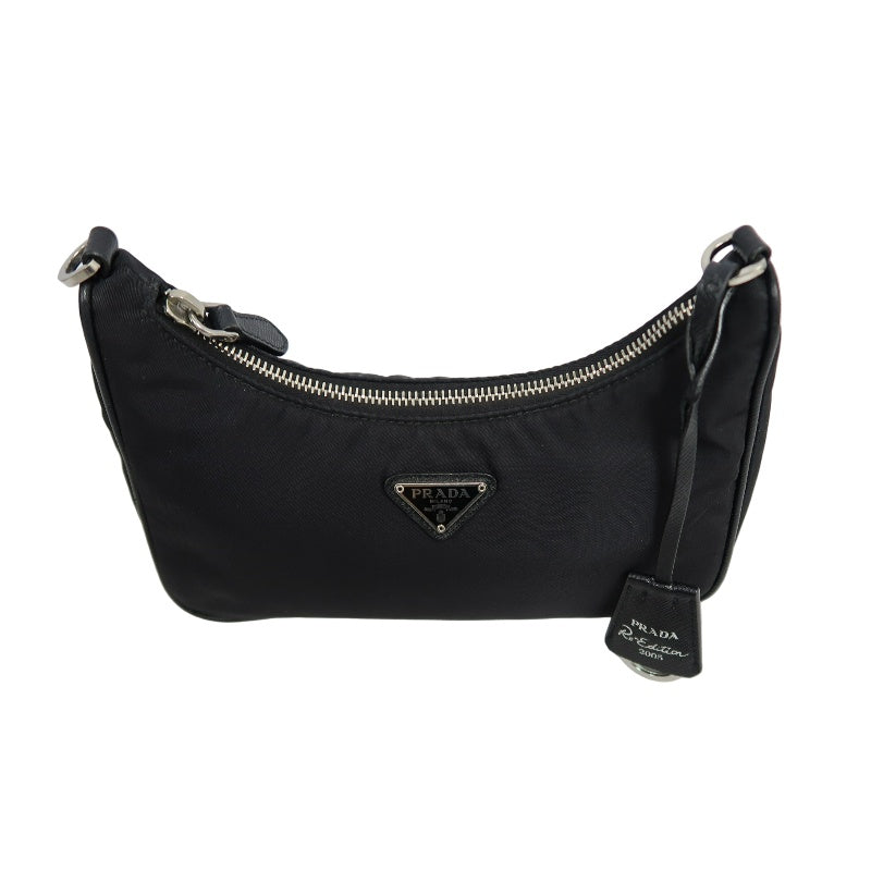 PRADA Nylon Shoulder Bag Black