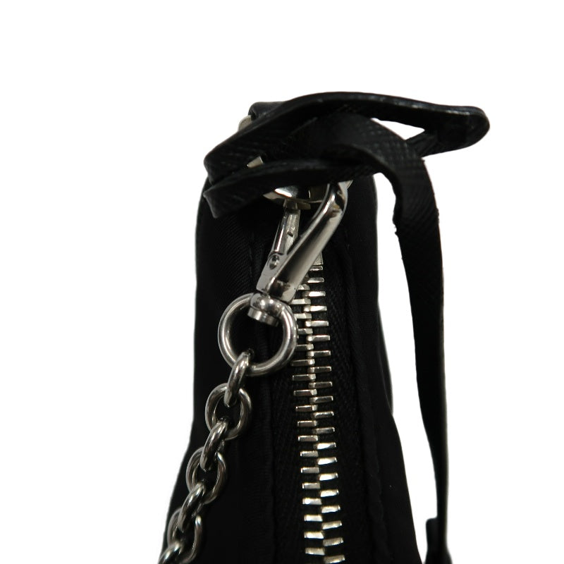 PRADA Nylon Shoulder Bag Black