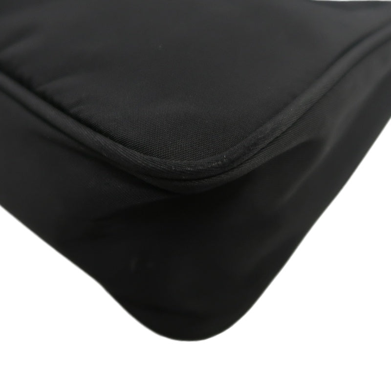 PRADA Nylon Hobo Underarm Bag Black
