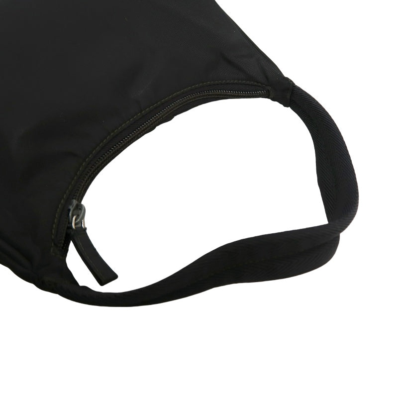 PRADA Nylon Hobo Underarm Bag Black