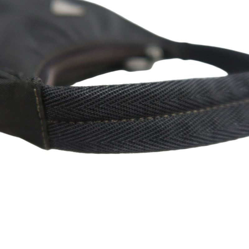 PRADA Nylon Hobo Underarm Bag Black