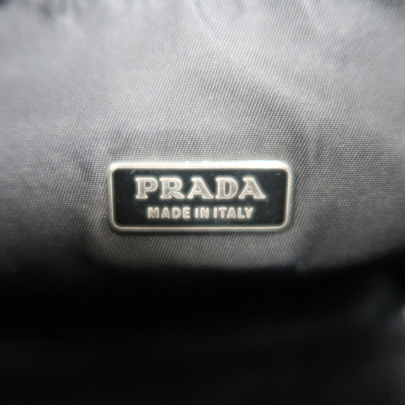 PRADA Nylon Hobo Underarm Bag Black
