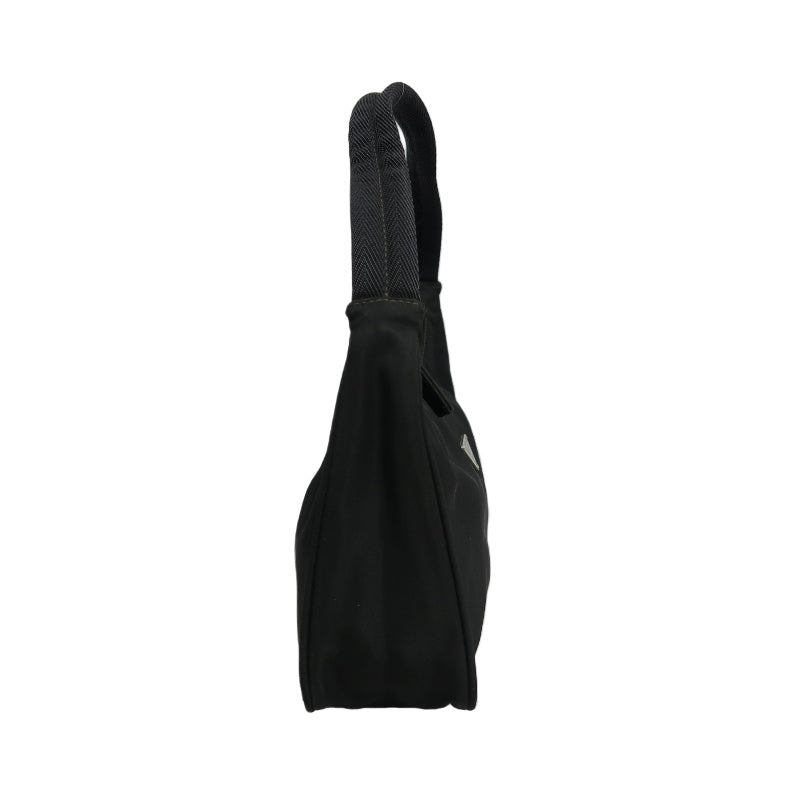 PRADA Nylon Hobo Underarm Bag Black