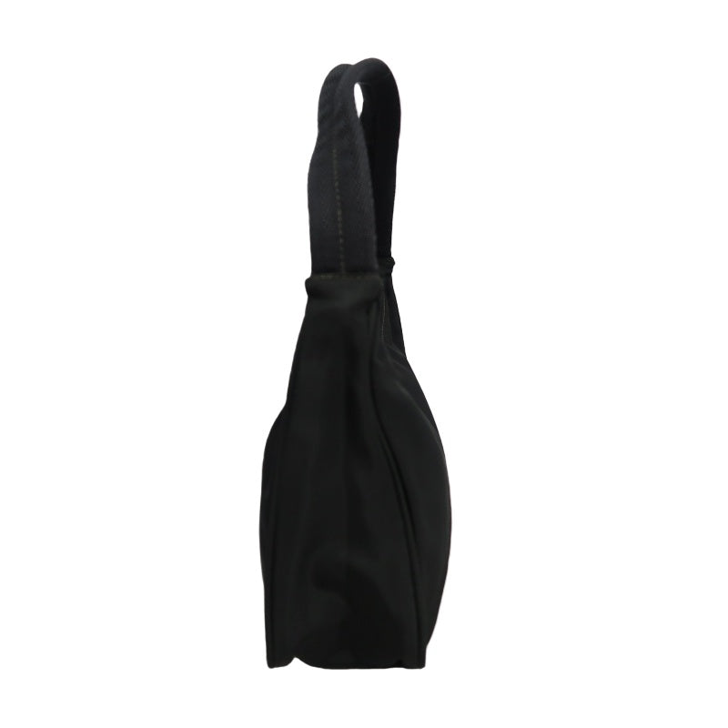 PRADA Nylon Hobo Underarm Bag Black