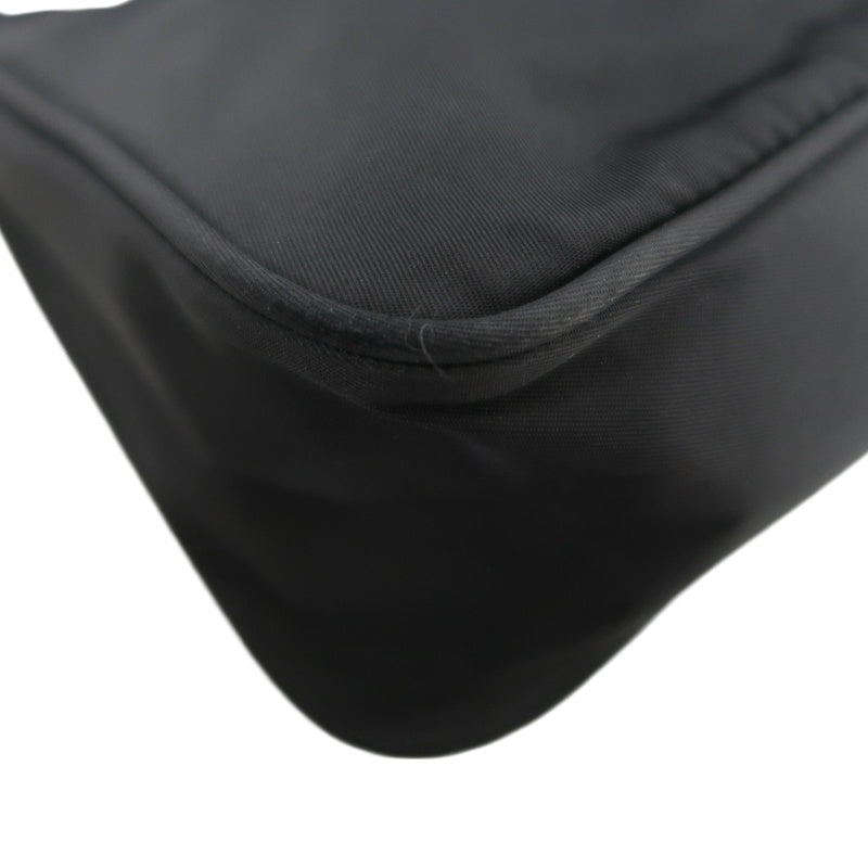 PRADA Nylon Hobo Underarm Bag Black
