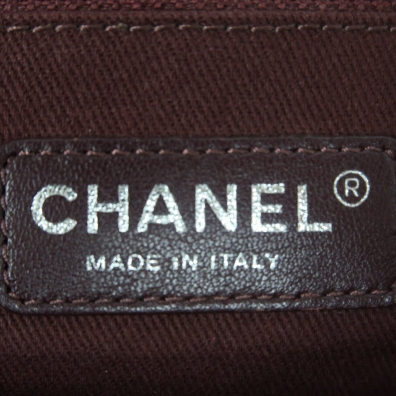 CHANEL Limited Edition Tie-dye Canvas Embroidered Flap Shoulder Bag Khaki