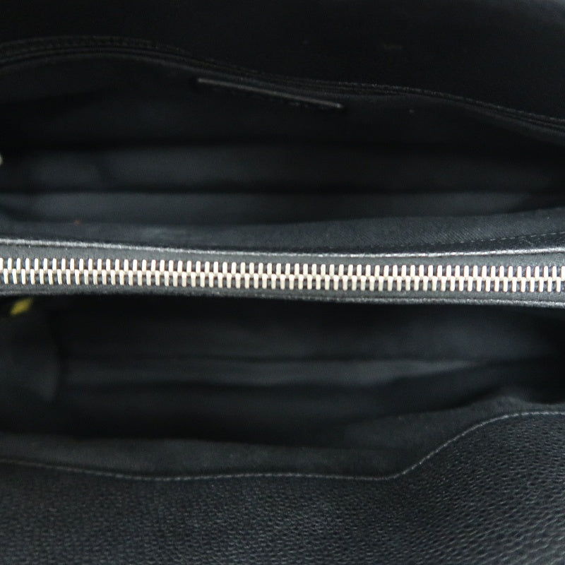 CHANEL Matelasse GST Caviar Calfskin Tote Bag Black Silver Hardware