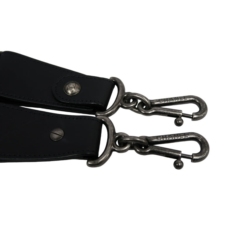 CHANEL Matelasse Cloud Flap Shoulder Bag Calfskin Black Silver Hardware