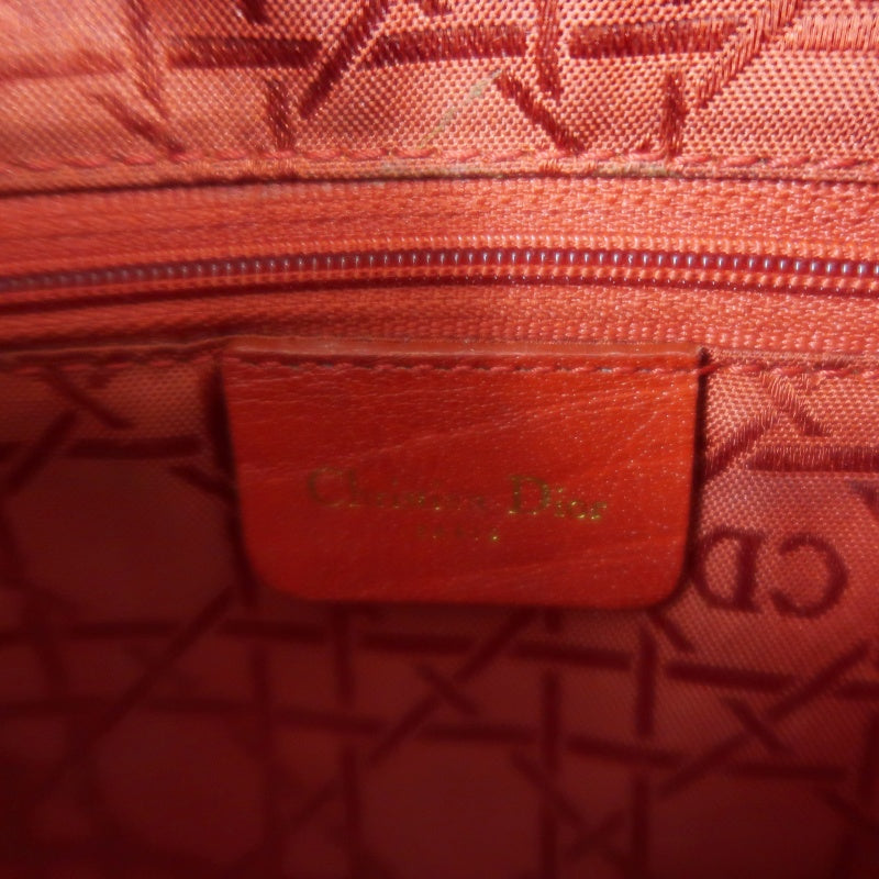 DIOR Lady Dior Cannage Nylon Handbag Black Gold Hardware With Shoulder Strap