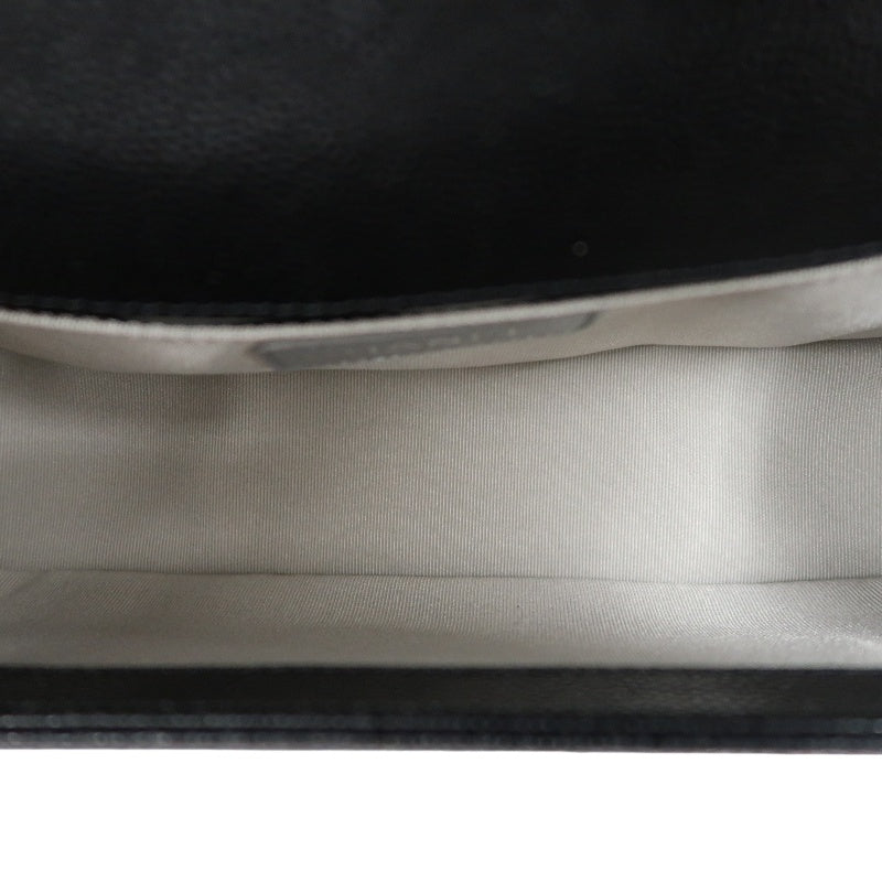 CHANEL Boy Leboy Matelasse Caviar Shoulder Bag Black Silver Hardware