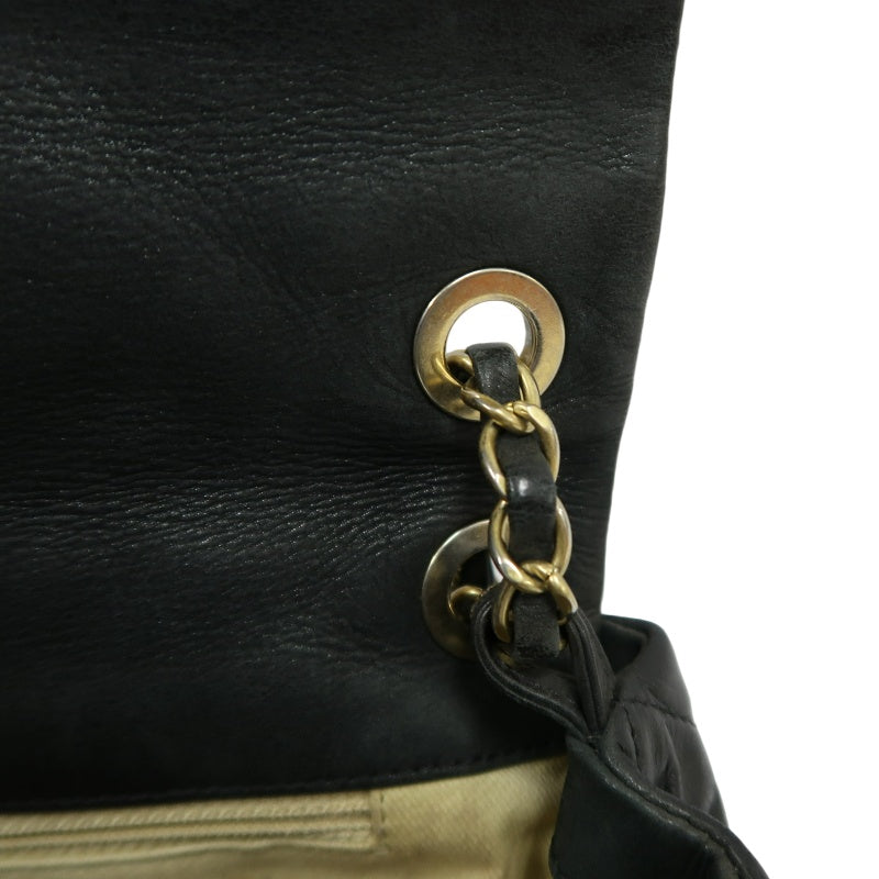 CHANEL Matelasse Cloud Flap Calfskin Shoulder Bag Black Silver Hardware