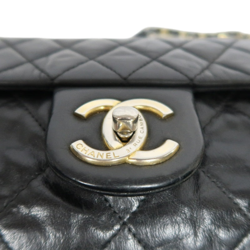 CHANEL Matelasse Cloud Flap Calfskin Shoulder Bag Black Silver Hardware