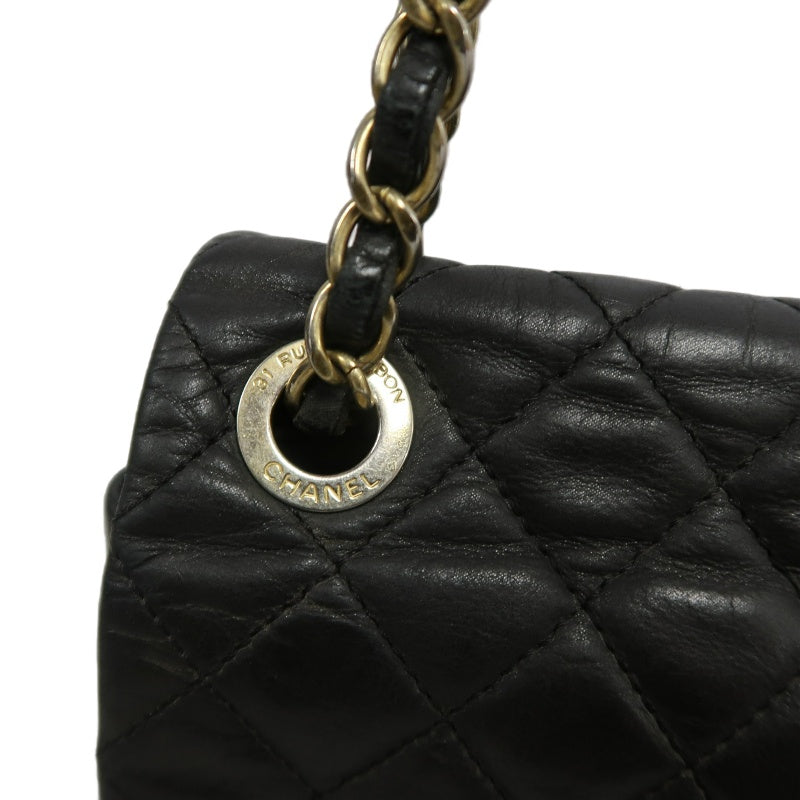 CHANEL Matelasse Cloud Flap Calfskin Shoulder Bag Black Silver Hardware