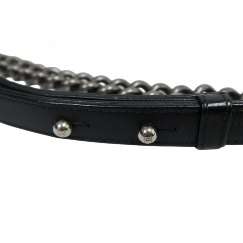 CHANEL Boy Leboy Matelasse Lambskin Shoulder Bag Black Silver Hardware With Authenticity Card