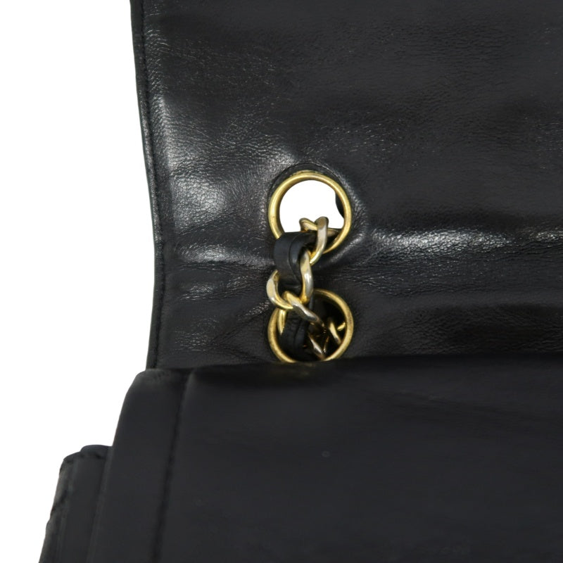 CHANEL Paris Limited Edition Matelasse Lambskin Flap Crossbody Bag Black Gold Hardware