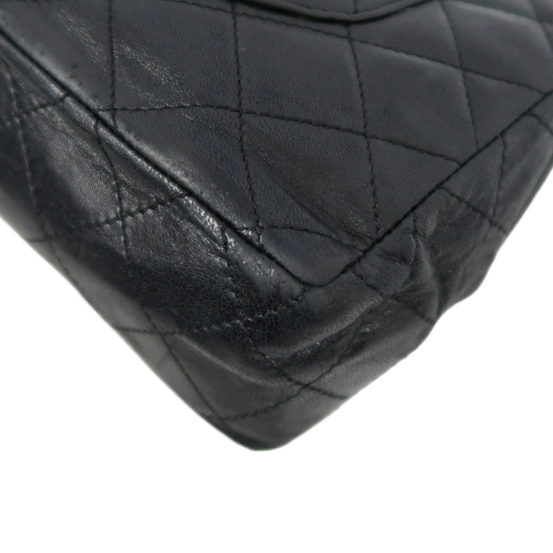 CHANEL Paris Limited Edition Matelasse Lambskin Flap Crossbody Bag Black Gold Hardware