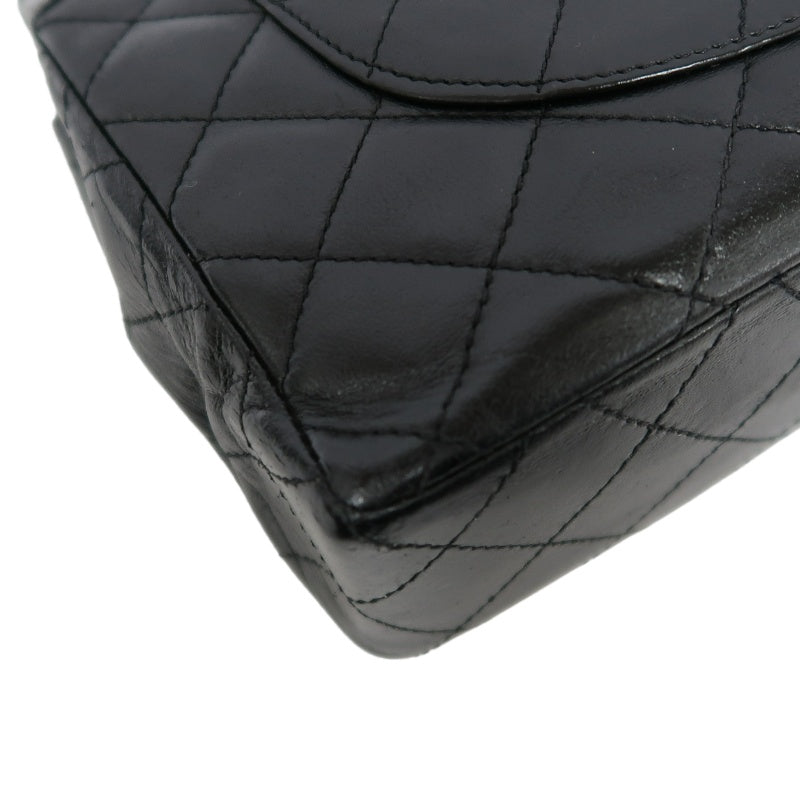 CHANEL Paris Limited Edition Matelasse Lambskin Flap Crossbody Bag Black Gold Hardware