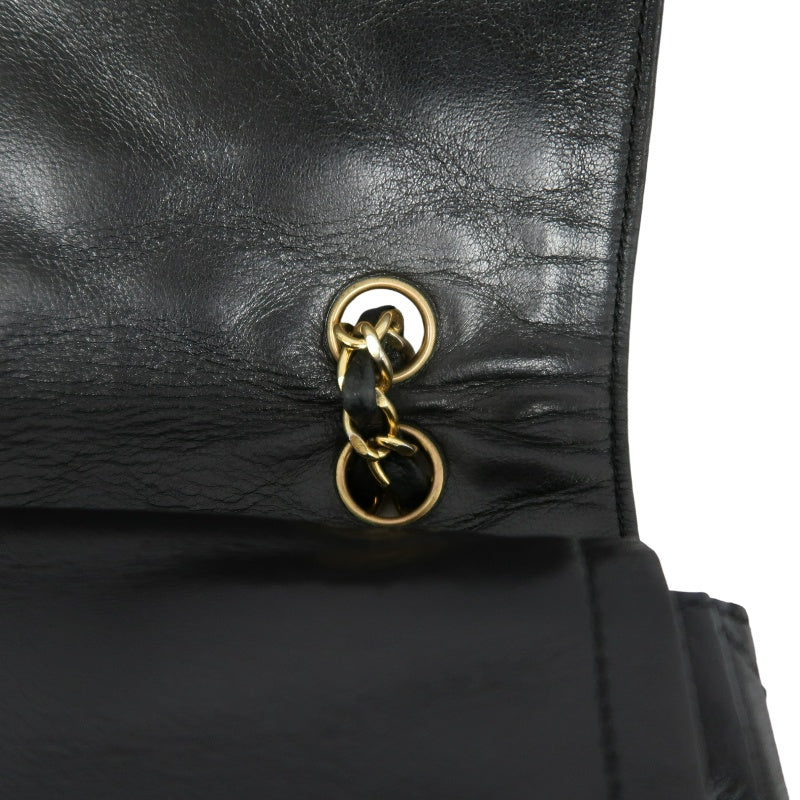 CHANEL Paris Limited Edition Matelasse Lambskin Flap Crossbody Bag Black Gold Hardware