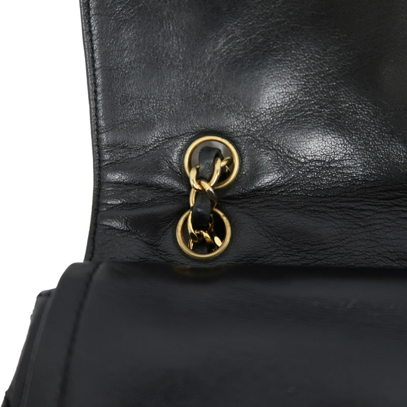 CHANEL Paris Limited Edition Matelasse Lambskin Flap Crossbody Bag Black Gold Hardware