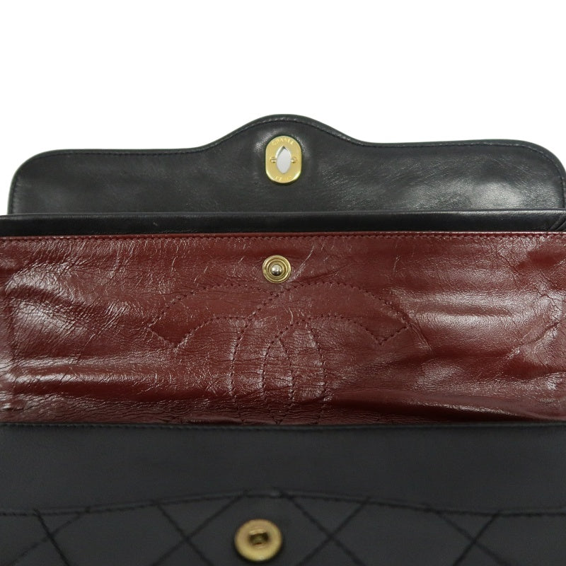 CHANEL Paris Limited Edition Matelasse Lambskin Flap Crossbody Bag Black Gold Hardware