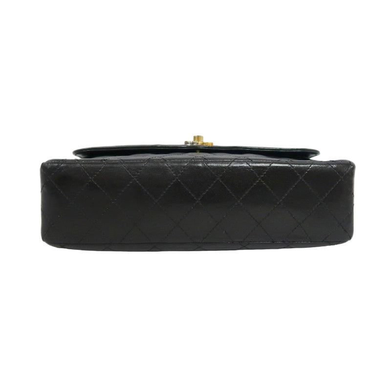 CHANEL Paris Limited Edition Matelasse Lambskin Flap Crossbody Bag Black Gold Hardware
