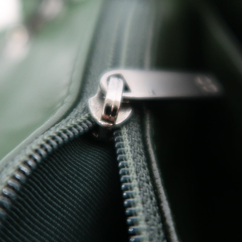 CHANEL Classic Flap Matelasse Lambskin Square Mini Crossbody Bag Green Silver Hardware