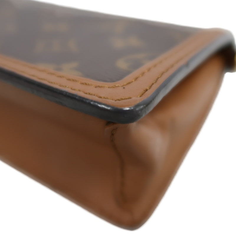 LOUIS VUITTON Dauphine Monogram Reverse Shoulder Bag Brown PVC
